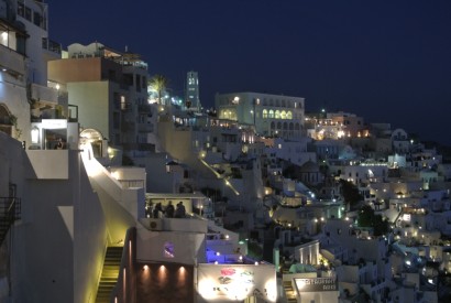 Santorini at night