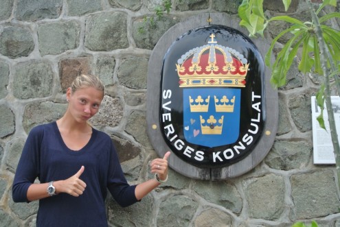 Visiting St Barth, the only colony Sweden ever had.