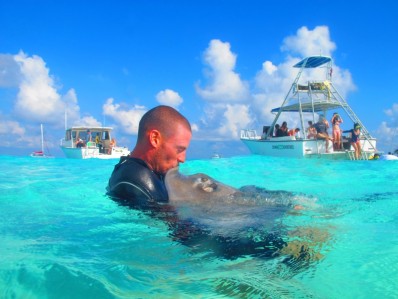 Davide with a stingray